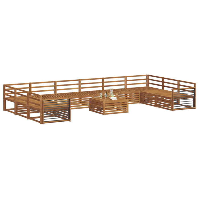 Seturi de canapele 11 pcs natural Lemn Solid de Acacia - WALTI WALTI
