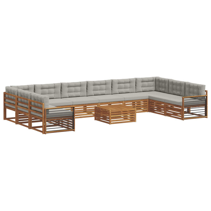 Seturi de canapele cu pernă 11 pcs Gri natural și deschis - WALTI WALTI