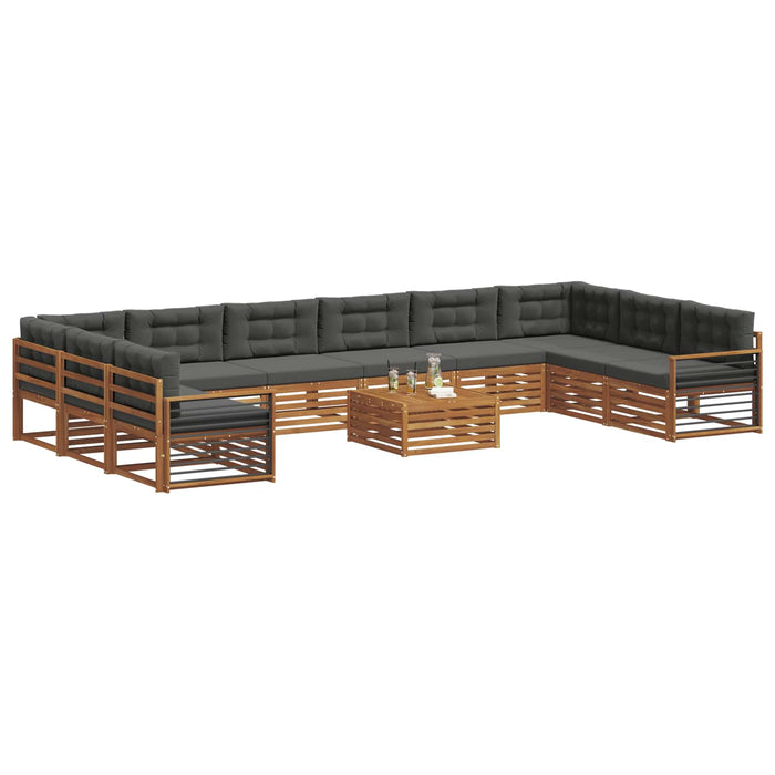 Seturi de canapele cu pernă 11 pcs Natural și Antracit - WALTI WALTI