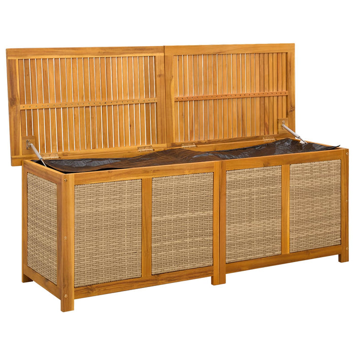 Cutie de depozitare pentru grădină 185 L Lemn Solid de Acacia - WALTI WALTI