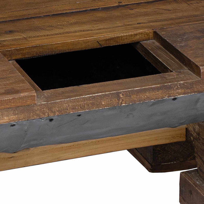 Masă de cafea natural 90 x 50 x 35 cm lemn - WALTI WALTI