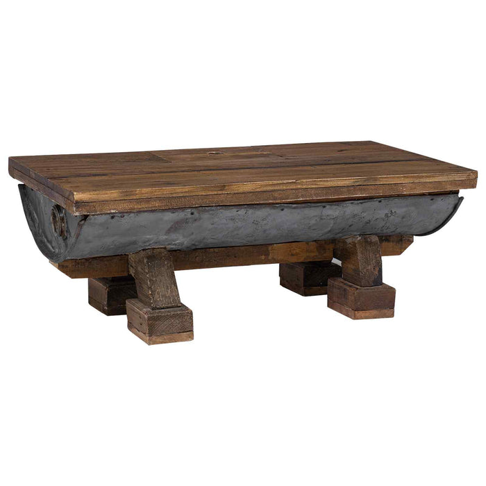 Masă de cafea natural 90 x 50 x 35 cm lemn - WALTI WALTI