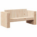 Canapea de grădină natural 134 x 60 x 62 cm Lemn de pin masiv - WALTI WALTI