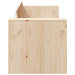 Canapea de grădină natural 134 x 60 x 62 cm Lemn de pin masiv - WALTI WALTI
