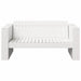 Canapea de grădină Alb 134 x 60 x 62 cm Lemn de pin masiv - WALTI WALTI