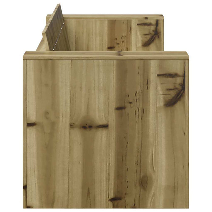 Canapea de grădină Verde 134 x 60 x 62 cm Lemn de pin masiv - WALTI WALTI