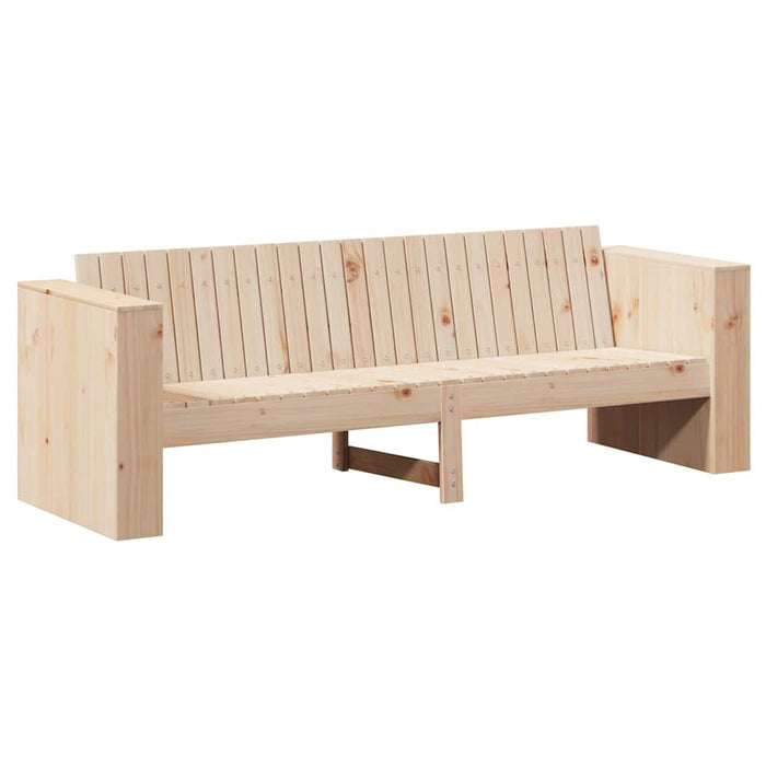 Canapea de grădină natural 185,5 x 60 x 62 cm Lemn de pin masiv - WALTI WALTI