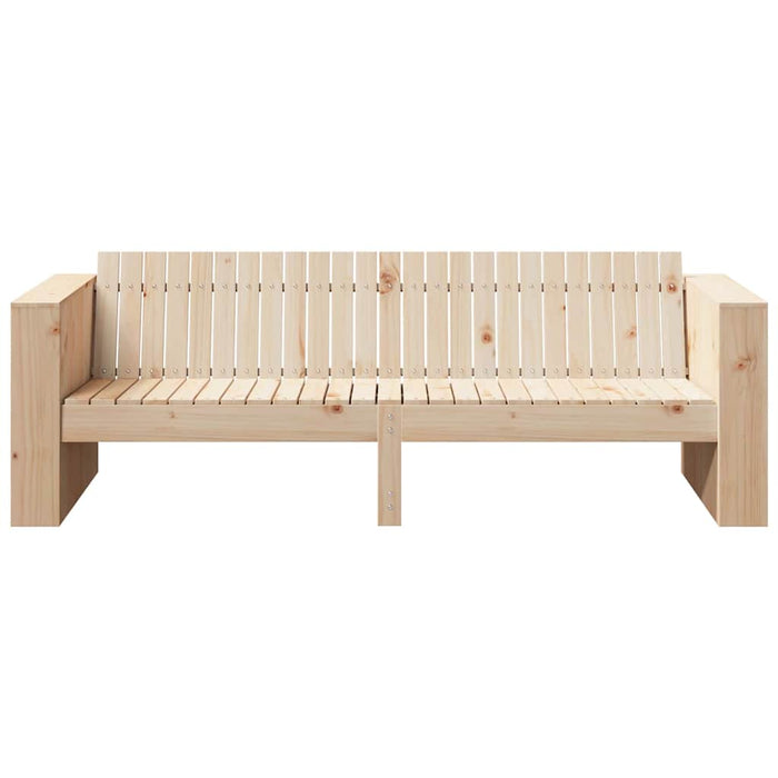 Canapea de grădină natural 185,5 x 60 x 62 cm Lemn de pin masiv - WALTI WALTI