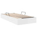 Pat cu storage Alb pur 100 x 190 cm Piele artificială - WALTI WALTI