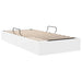 Pat cu storage Alb pur 100 x 190 cm Piele artificială - WALTI WALTI