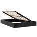 Pat cu storage Negru 137 x 190 cm Piele artificială - WALTI WALTI