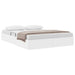 Pat cu storage Alb pur 153 x 203 cm Piele artificială - WALTI WALTI