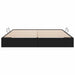 Pat cu storage Negru 193 x 203 cm Piele artificială - WALTI WALTI