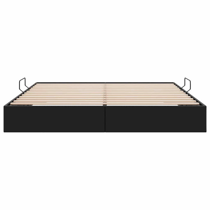 Pat cu storage Negru 183 x 213 cm Piele artificială - WALTI WALTI