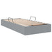 Pat cu storage cu saltea Gri deschis 90 x 190 cm țesătură - WALTI WALTI
