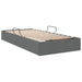 Pat cu storage cu saltea Gri închis 90 x 190 cm țesătură - WALTI WALTI