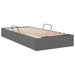 Pat cu storage cu saltea Gri închis 90 x 190 cm țesătură - WALTI WALTI