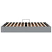 Pat cu storage cu saltea Gri deschis 135 x 190 cm țesătură - WALTI WALTI