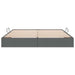 Pat cu storage cu saltea Gri închis 180 x 200 cm țesătură - WALTI WALTI