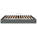 Pat cu storage cu saltea Gri închis 180 x 200 cm țesătură - WALTI WALTI