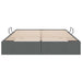 Pat cu storage cu depozitare Gri închis 153 x 203 cm Țesătură - WALTI WALTI