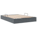 Pat cu storage cu saltea Gri închis 135 x 190 cm Catifea - WALTI WALTI