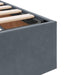 Pat cu storage cu saltea Gri închis 180 x 200 cm Catifea - WALTI WALTI