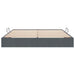 Pat cu storage cu saltea Gri închis 180 x 200 cm Catifea - WALTI WALTI