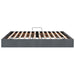 Pat cu storage cu saltea Gri închis 180 x 200 cm Catifea - WALTI WALTI
