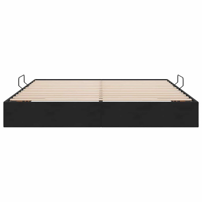 Pat cu storage cu saltea Negru 180 x 200 cm Catifea - WALTI WALTI