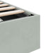 Pat cu storage cu depozitare Gri deschis 100 x 190 cm Catifea - WALTI WALTI