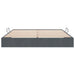 Pat cu storage cu depozitare Gri închis 193 x 203 cm Catifea - WALTI WALTI