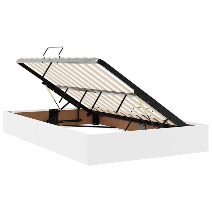 Pat cu saltea și spațiu de depozitare Alb 120 x 200 cm - WALTI WALTI