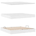 Pat cu saltea și spațiu de depozitare Alb 200 x 200 cm - WALTI WALTI
