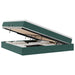 Pat cu saltea și spațiu de depozitare Verde închis 200 x 200 cm - WALTI WALTI