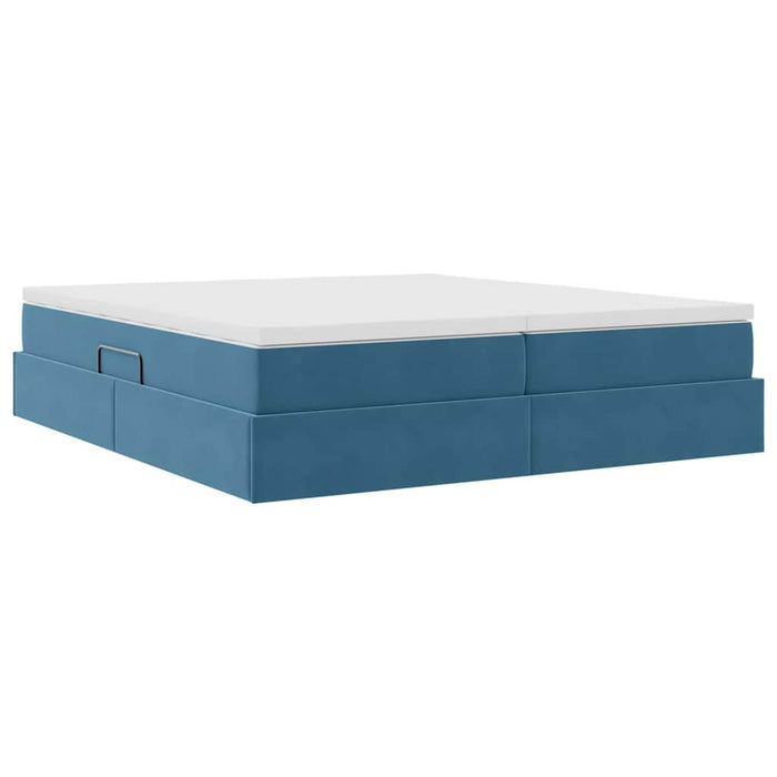 Pat cu saltea și spațiu de depozitare 200 x 200 cm Catifea - WALTI WALTI