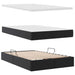 Pat cu storage cu saltea Negru 120 x 200 cm Piele artificială - WALTI WALTI