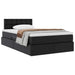 Pat cu storage cu saltea Negru 120 x 200 cm Piele artificială - WALTI WALTI