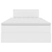 Pat cu storage cu saltea Alb pur 120 x 200 cm Piele artificială - WALTI WALTI