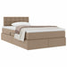 Pat cu storage Cappuccino 120 x 200 cm Piele artificială - WALTI WALTI