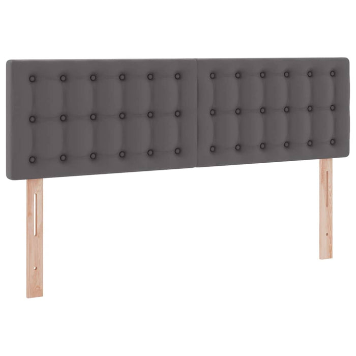 Pat cu saltea și spațiu de depozitare Gri 140 x 190 cm - WALTI WALTI