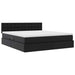 Pat cu storage cu saltea Negru 180 x 200 cm Piele artificială - WALTI WALTI