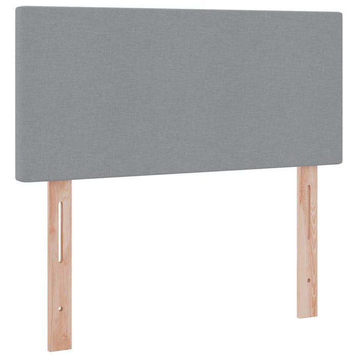 Pat cu saltea și spațiu de depozitare Gri deschis 90 x 200 cm - WALTI WALTI