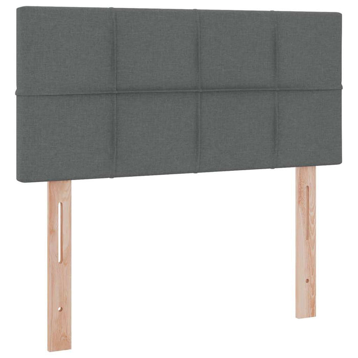 Pat cu saltea și spațiu de depozitare Gri închis 90 x 200 cm - WALTI WALTI