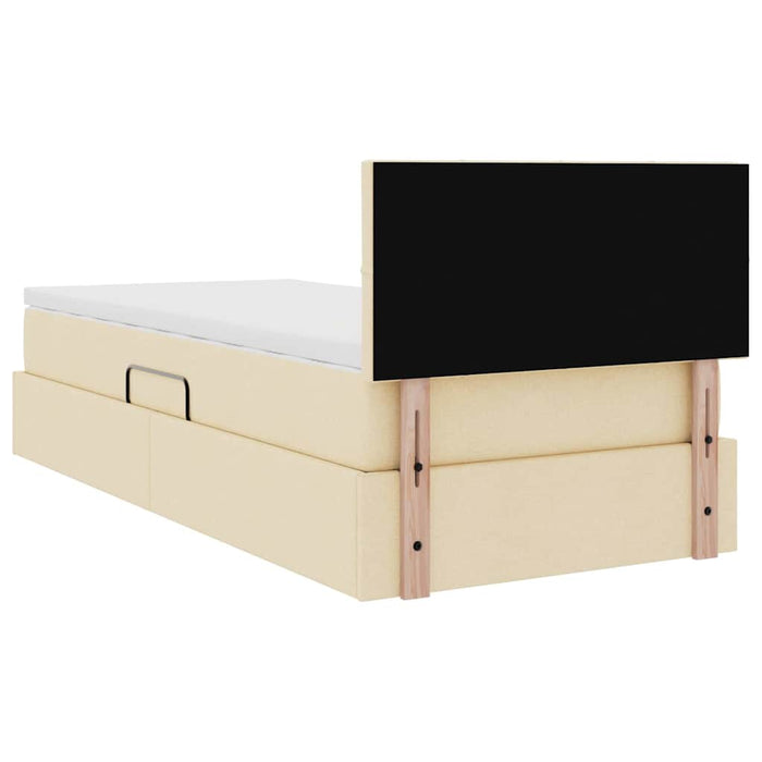 Pat cu saltea și spațiu de depozitare Creme 90 x 200 cm - WALTI WALTI