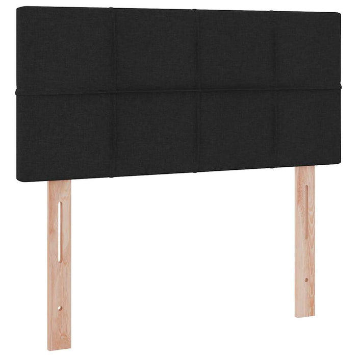 Pat cu saltea și spațiu de depozitare Negru 100 x 200 cm - WALTI WALTI
