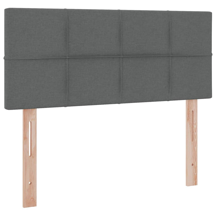 Pat cu saltea și spațiu de depozitare Gri închis 120 x 190 cm - WALTI WALTI
