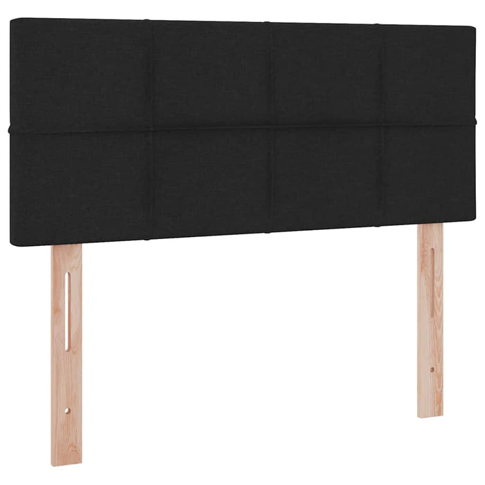 Pat cu saltea și spațiu de depozitare Negru 120 x 200 cm - WALTI WALTI