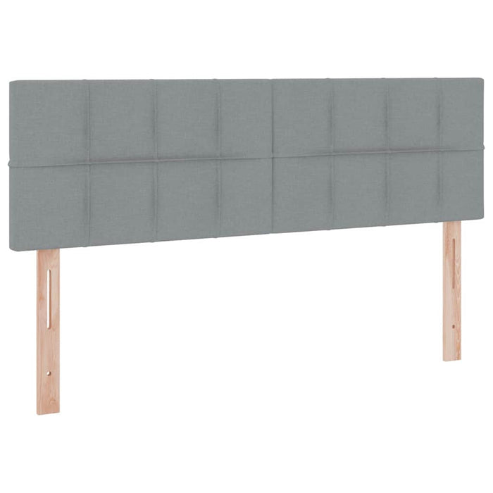 Pat cu saltea și spațiu de depozitare Gri deschis 140 x 190 cm - WALTI WALTI