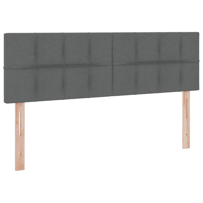 Pat cu saltea și spațiu de depozitare Gri închis 140 x 190 cm - WALTI WALTI